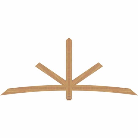 Ekena Millwork Alberta Smooth Timber Gable Bracket, Western Red Cedar, 84"W x 35"H x 1 1/2"D x 3 1/2"F, 10/12 Pitch GBW084X35X0204ALB00SWR